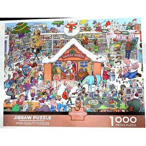 High-Quality Puzzles Santa's Grotto 1000 Piece Jigsaw Puzzle